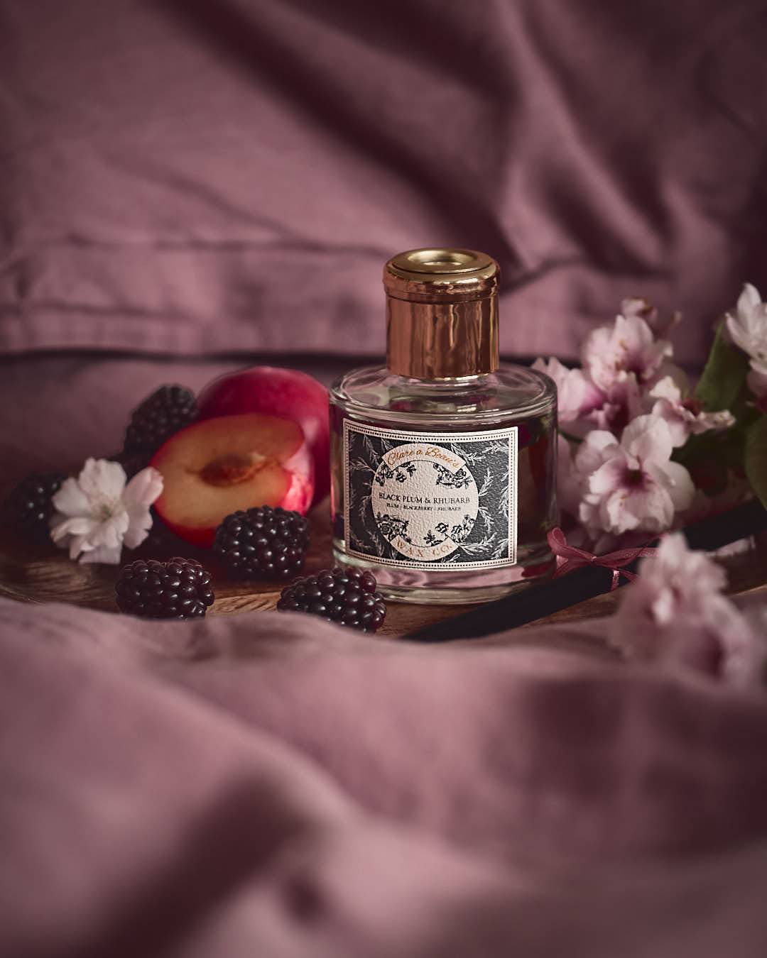 Clare a Beau's Black Plum & Rhubarb Botanical Reed Diffuser.