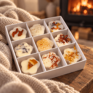 Stay in the Afterglow autumn and winter wax melt discovery collection by Clare a Beau’s